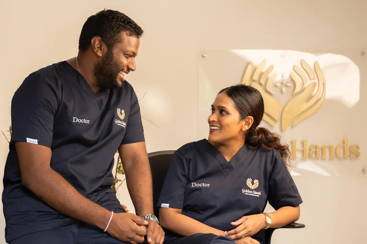 Dr. Dinali and Dr. Vasika at Golden Hands
